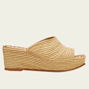 Carrie Forbes Karim Raffia Wedge Platform Sandals
